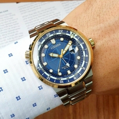Đồng Hồ Nam Citizen Quartz Eco-drive Endeavor GMT BJ7144-52L