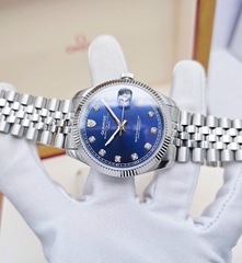 Đồng Hồ Cặp Sunrise Quartz 1255SA 2255SA Thép Trắng Blue ( Giá 1 Chiếc )