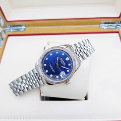 Đồng Hồ Cặp Sunrise Quartz 1255SA 2255SA Thép Trắng Blue ( Giá 1 Chiếc )