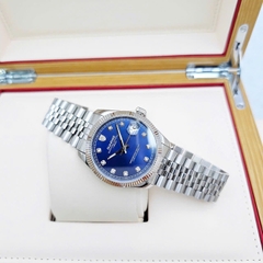 Đồng Hồ Cặp Sunrise Quartz 1255SA 2255SA Thép Trắng Blue ( Giá 1 Chiếc )