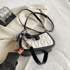 Túi Đeo Chéo Nữ Có Quai Xách - Giỏ Xách Đeo Vai Có Khăn Lụa Mona - tt240355