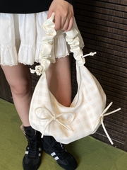 Túi Đeo Vai Đeo Chéo Dây Rút Kẻ Caro Nhiều Màu - tt250817