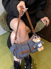 Túi Xách Bò Cá Tính - Đeo Chéo - Đeo Vai 2 Ngăn Nhỏ - tt250825