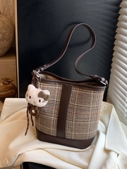 Túi Xách Kẻ Caro- Đeo Chéo - Vintage -tt250858