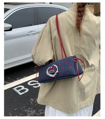 Túi Kẹp Nách Xinh Xắn Họa Tiết Phối Chấm Bi - tt250926