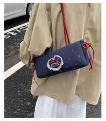 Túi Kẹp Nách Xinh Xắn Họa Tiết Phối Chấm Bi - tt250926