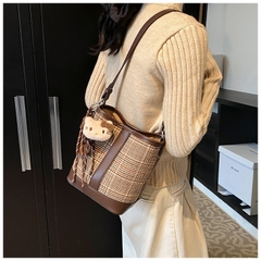 Túi Xách Kẻ Caro- Đeo Chéo - Vintage -tt250858