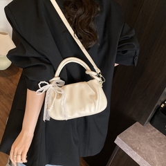 Túi Cầm Tay Charm Nơ Có Dây Đeo Chéo Đủ Màu Sang - tt250511