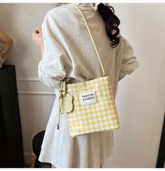 Túi Đeo Chéo Nữ Kẻ Caro Cho Mùa Hè - Giỏ Xách Đeo Vai Mona - tt250539