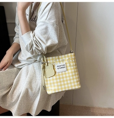 Túi Đeo Chéo Nữ Kẻ Caro Cho Mùa Hè - Giỏ Xách Đeo Vai Mona - tt250539