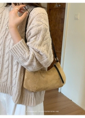 Túi Da Lộn Size Nhỏ Có Dây Đeo Phù Hợp Đi Chơi - tt251062