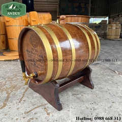 Thùng Rượu Gỗ Giả Cổ