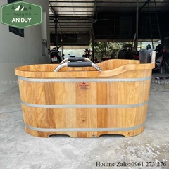 Bồn Tắm Gỗ Pơ Mu Cao Cấp Bọc Da