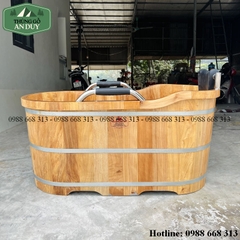 Bồn Tắm Gỗ Pơ Mu Cao Cấp Bọc Da