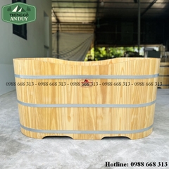 Bồn Tắm Gỗ Thông Dáng Oval