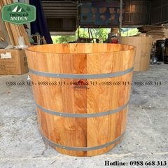 Bồn Tắm Tròn Gỗ Pơmu