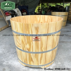 Bồn Tắm Tròn Gỗ Thông