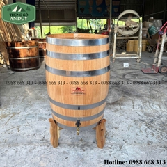 Thùng Rượu Gỗ Sồi 100L Dáng Đứng