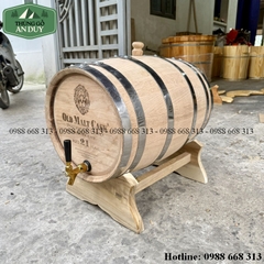Thùng Rượu Gỗ Sồi Mộc 10-300L