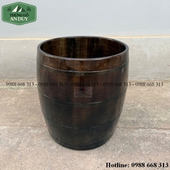 Bồn Tắm Gỗ Thông Dáng Chum