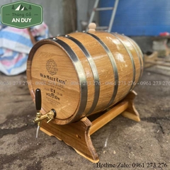 Thùng Gỗ Sồi Ngâm Rượu 100l