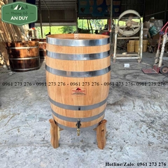Thùng Rượu Gỗ Sồi 100L Dáng Đứng