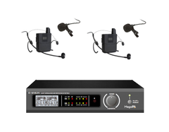 Micro không dây có điều khiển mạng DSP kẹp cổ áo (2 micro) M-DSP-U2