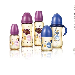 BÌNH SỮA KUKU CỔ THƯỜNG  CHO BÉ BẰNG NHỰA PPSU - 140ML