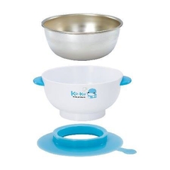 CHÉN ĂN KUKU INOX CÓ ĐẾ DÍNH
