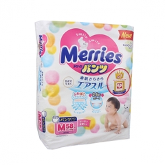 Bỉm quần Merries Size M 58 miếng 6 - 11kg