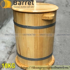 Thùng Đựng Gạo Bằng Gỗ 10kg
