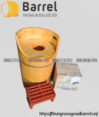Thùng Gỗ Xông Phụ Khoa  ( 2 in 1 )