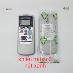 Điều khiển MITSUMITSI 3 nút xanh