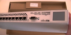 CCCR1016-12G 1U rackmount, 12x Gigabit Ethernet, LCD, 16 cores x 1.2GHz CPU, 2GB RAM, 17.8mpps fastpath, Up to 12 port Giga, RouterOS L6 Concurrent users: ~ 1500 users