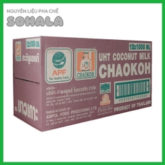 [Thùng 12 hộp] Nước cốt dừa Thái Chaokoh 1 lít