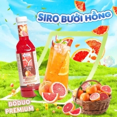 Siro Boduo chai 750ml - BƯỞI HỒNG