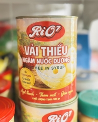 Vải ngâm nước đường Rio 565g
