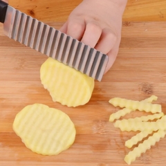 Dao lượn sóng cắt thạch, củ quả CÁN ĐEN DÀI