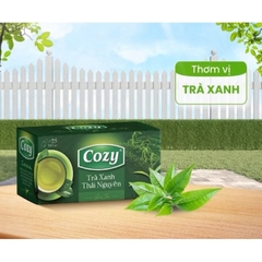 Trà cozy túi lọc hộp 50g (25 gói x 2gr) - TRÀ XANH