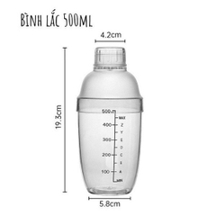 Cốc lắc nhựa (Shaker) 500ml
