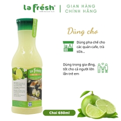 Nước cốt chanh La Fresh chai 650ml