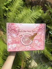Bộ dụng cụ đánh matcha 4 chi tiết - Màu hồng