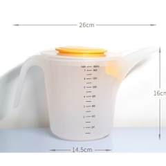 Ca nhựa đánh trứng và kem có nắp 1,5L