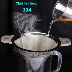 Phễu lọc trà inox 304