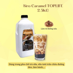 Syrup đường đen caramel Toplife bình 2.5kg