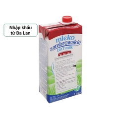 Sữa tươi Ba Lan Mleko Zambrowkie - HỘP 1 LÍT