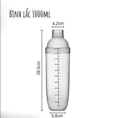 Cốc lắc nhựa (shaker) 1000ml