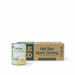 Hạt sen ngâm nước đường Lotus 600g - Thùng 12 lon