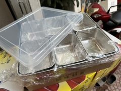Khay đựng topping 6 ngăn inox