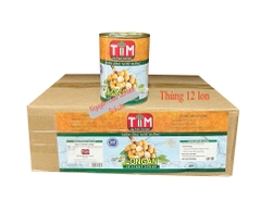 [Thùng 12 lon] Nhãn ngâm nước đường TIM lon 560g